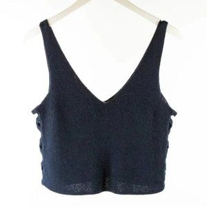 Intermix Annie Navy Knit Crisscross Tank